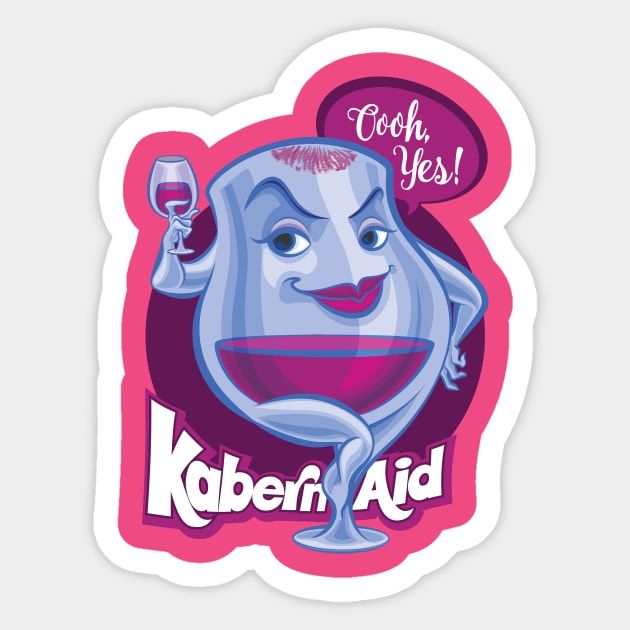 Kabern-Aid Sticker by majanation